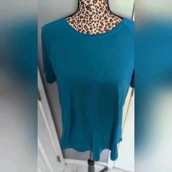 Tek Gear Workout Gear Women's Short Sleeve Shirt Size L Teal Color (EUC) - Picture 6 of 12